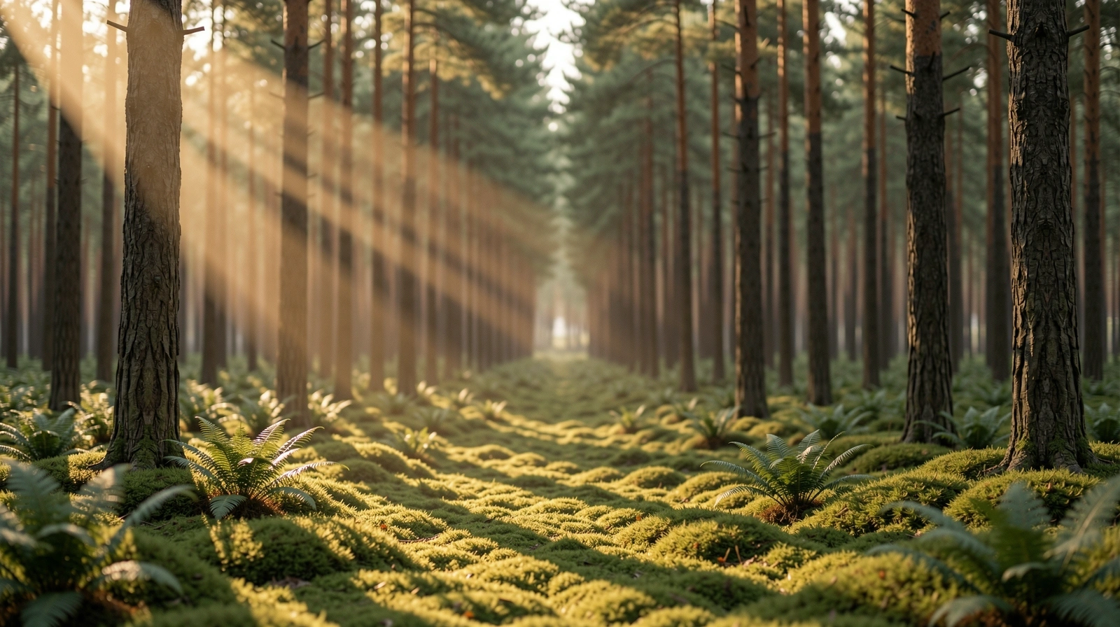 Morgensonne im Wald